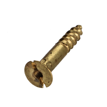 1 x Vis bois Laiton 4X35 Percée et taraudée M3 Pas de 60