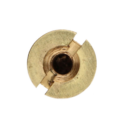 1 x Vis bois Laiton 6X70 Percée et taraudée M3 Pas de 60