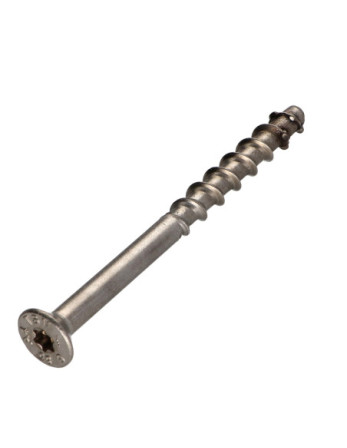Vis béton Tête fraisée TORX T30 Inox A4 7.5X85 Filetée sur 30