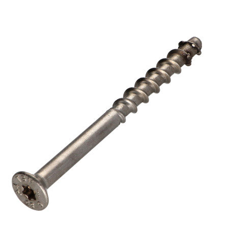 1 x Vis béton Tête fraisée TORX T30 Inox A4 7.5X85 Filetée sur 30