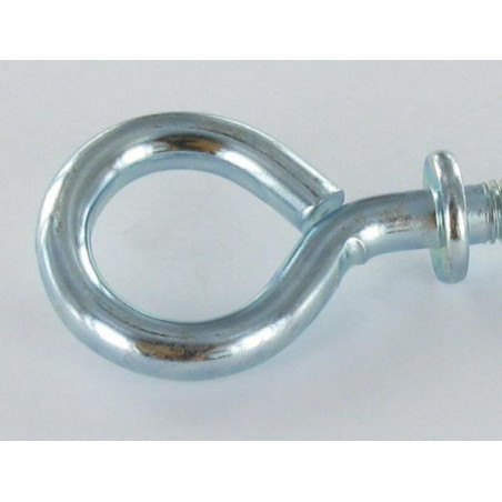 1 x Piton Métaux à collerette 4X40 Acier zingué