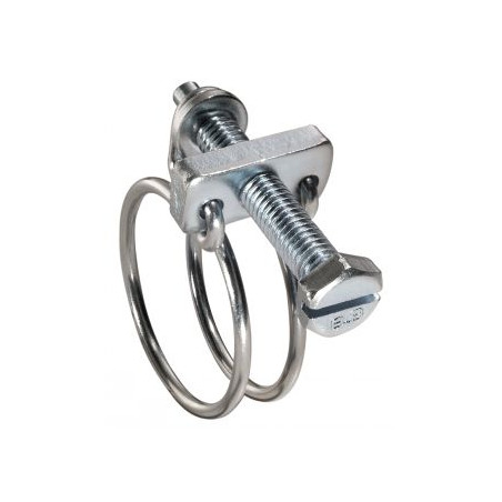 1 x Collier de serrage à double fil Diamètre 75 à 80 Inox W4