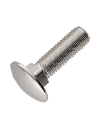 TRCC JAPY tête ronde collet carré Inox A2 M5X16 Filetage total