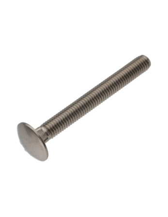 TRCC JAPY tête ronde collet carré Inox A2 M6X90 Filetage total