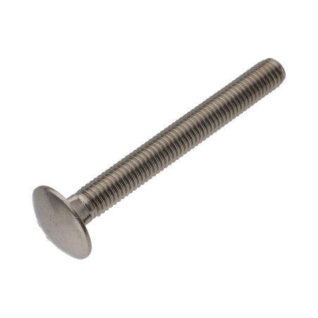 1 x TRCC JAPY tête ronde collet carré Inox A2 M5X70 Filetage total