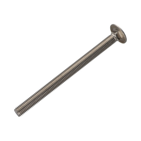 1 x TRCC JAPY tête ronde collet carré Inox A2 M10X130 Filetage total