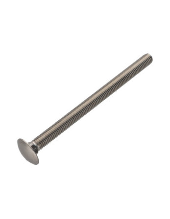 TRCC JAPY tête ronde collet carré Inox A2 M12X120 Filetage total