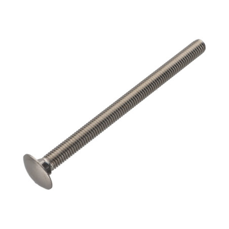1 x TRCC JAPY tête ronde collet carré Inox A2 M12X200 Filetage total