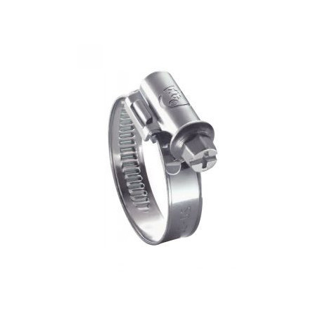 1 x Collier de serrage tête déportée bande non perforée de 9 Diamètre 60 à 80 Acier zingué W1