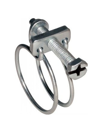 Collier de serrage à double fil Diamètre 45 à 50 Acier zingué W1