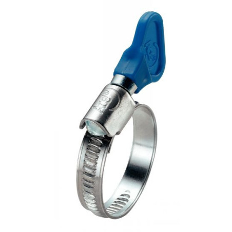 1 x Sachet De 6 Collier de serrage à Clé Acier zingué W1