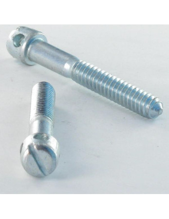Vis assemblage lit Acier zingué M8X45 Filetage partiel Pas de 150 Tête croix