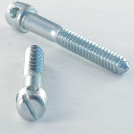 1 x Vis assemblage lit Acier zingué M8X45 Filetage partiel Pas de 150 Tête croix