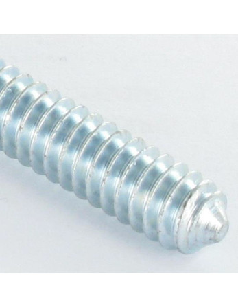 Vis assemblage lit Acier zingué M8X45 Filetage partiel Pas de 150 Tête croix