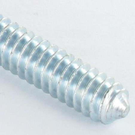1 x Vis assemblage lit Acier zingué M8X45 Filetage partiel Pas de 150 Tête croix