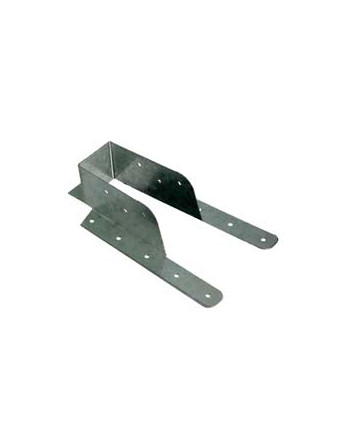 Sabot poutre bois avec lèvre pliable Sendzimir 63X155