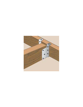 Sabot poutre bois avec lèvre pliable Sendzimir 59X110