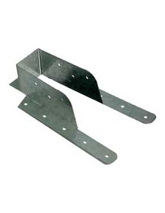 Sabot poutre bois avec lèvre pliable Sendzimir 46X117