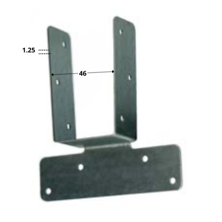 1 x Pied de fermette plié 46 Sendzimir