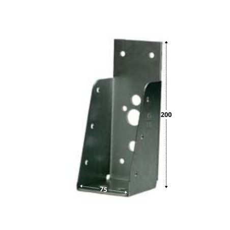 1 x Sabot POUTRE Sans LEVRE Sendzimir 75X200