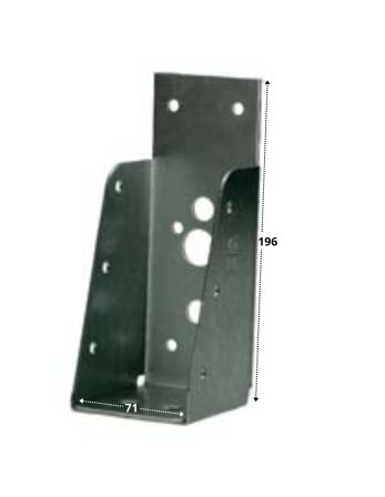 Sabot POUTRE Sans LEVRE Sendzimir 71X196