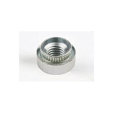 1 x Ecrou à riveter Cylindrique M6 Epaisseur tole 1MM Acier zingué