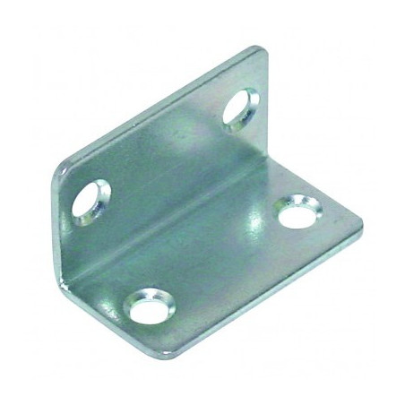 1 x Equerre 25X25X45 4 Trous Diamètre 6 Acier zingué
