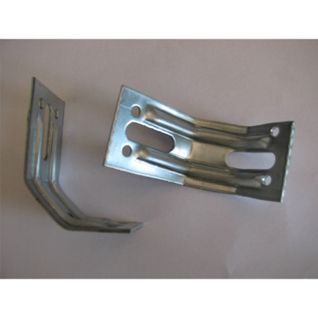 1 x Equerre de fixation réglable 70X55X40 Epaisseur 2 Acier zingué