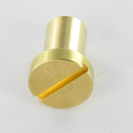 1 x Ecrou Relieur Tête cylindrique TC Fendue 8X12 M6X11 Laiton