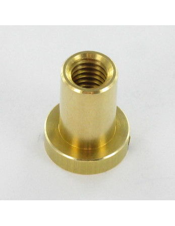 Ecrou Relieur Tête cylindrique TC Fendue 8X12 M6X11 Laiton