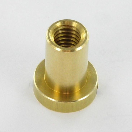 1 x Ecrou Relieur Tête cylindrique TC Fendue 8X12 M6X11 Laiton