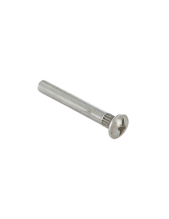Ecrou Relieur Tête Poelier POZI et fendu M4X15 5X40 Acier nickelé