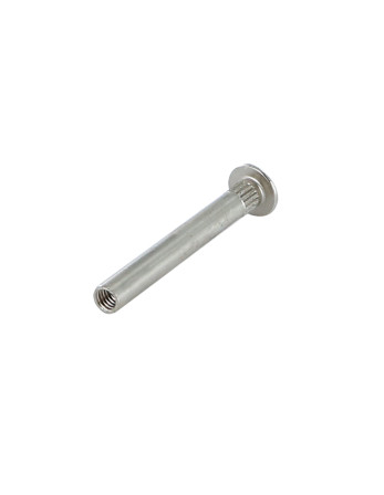 Ecrou Relieur Tête Poelier POZI et fendu M4X15 5X40 Acier nickelé
