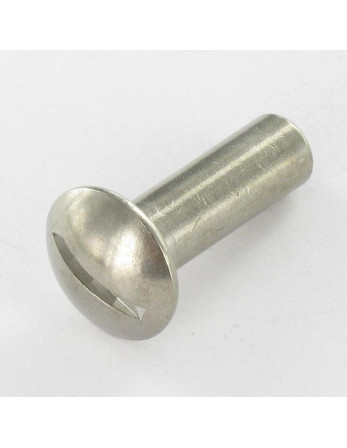 Ecrou Relieur Tête bombée Fendue 8X25 M6X24 Inox