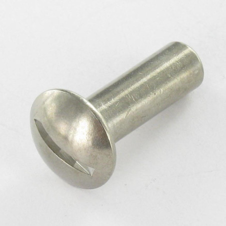 1 x Ecrou Relieur Tête bombée Fendue 8X25 M6X24 Inox