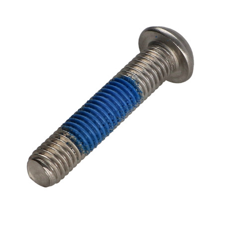 1 x Vis métaux Inox A2 Inviolable Tête bombée TORX T40 avec téton M8X40 Frein filet