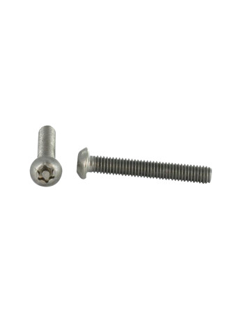 Vis métaux Inox A2 Inviolable Tête bombée TORX T25 avec téton M5X50