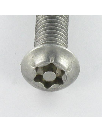 Vis métaux Inox A2 Inviolable Tête bombée TORX T20 avec téton M4X25