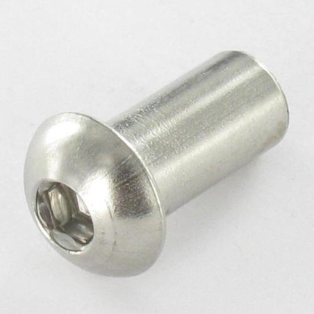 1 x Ecrou Relieur Tête bombée M6X8 Clé de 4 HC4 7X15 Inox