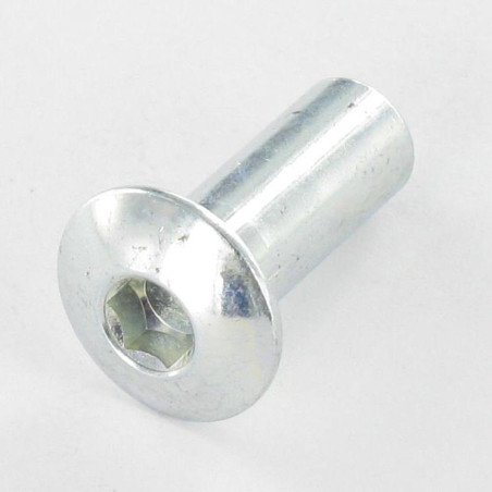1 x Ecrou Relieur Tête bombée Clé de 5 HC5 M6X16.5 8X20 Acier zingué