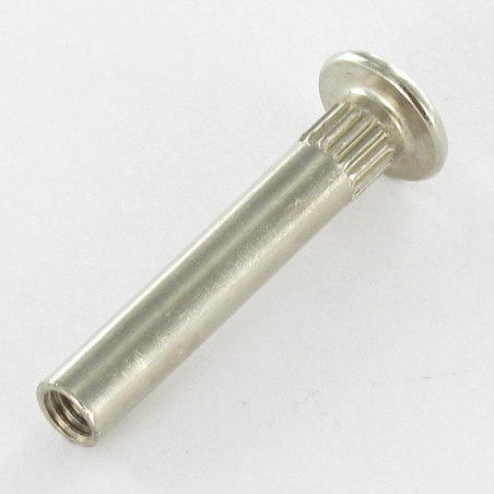 1 x Ecrou Relieur Tête Poelier POZI et fendu M4X15 5X30 Acier nickelé