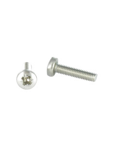 Vis métaux Inox A2 tête cylindrique bombée large Pozi N°2...