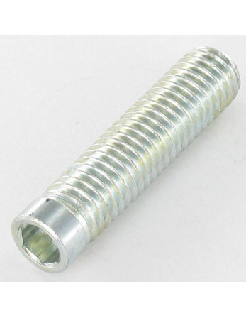 Vis métaux Acier zingué Sans tête M8X35 Filetée sur 30 Bout plat Clé de 5 HC5