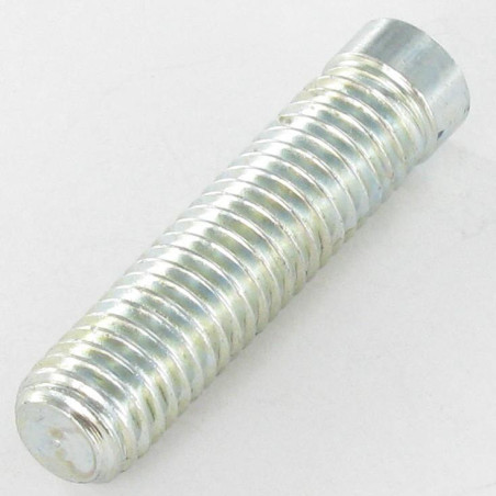 1 x Vis métaux Acier zingué Sans tête M8X35 Filetée sur 30 Bout plat Clé de 5 HC5