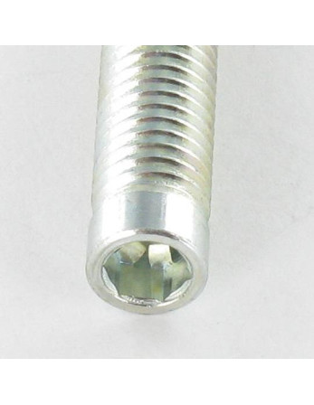 Vis métaux Acier zingué Sans tête M8X35 Filetée sur 30 Bout plat Clé de 5 HC5