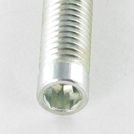 1 x Vis métaux Acier zingué Sans tête M8X35 Filetée sur 30 Bout plat Clé de 5 HC5