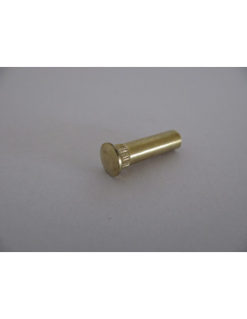 Ecrou Relieur Tête fraisée bombée TFB Moletée M4X13 5X20 Laiton nickelé