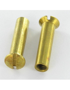 Ecrou Relieur Tête fraisée bombée TFB Fendue M4X14 5.3X23...