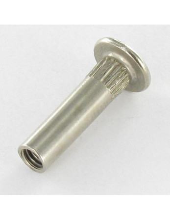 Ecrou Relieur POZI et fendu M4X15 5X20 Acier nickelé