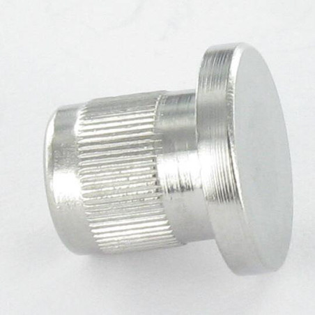 1 x Ecrou Relieur Tête plate TP Moletée M5X8.5 8X9 316L